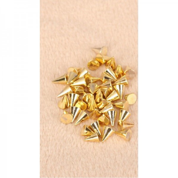 Forme conic modele unghii #306001-gold Bijuterii unghii